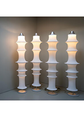 Artemide Falkland Beyaz Kumaş Yer Aydınlatması - 3