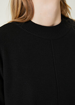 Beymen Club Siyah Nervürlü Kazak - 5