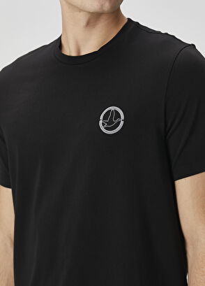 Beymen Club Black Logo Embroidered T-Shirt - 6