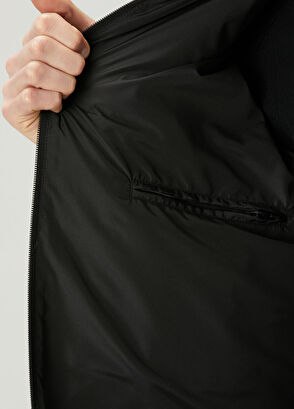 Siyah Kapüşonlu Puff Mont - Görsel 8