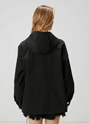 Beymen Club Siyah Kapüşonlu Mont - 5