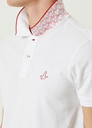 Beymen Club Slim Fit Beyaz Polo Yaka T-shirt - 9