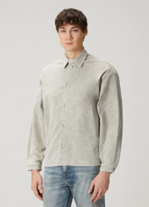 7 For All Mankind Cream Denim Shirt - 3