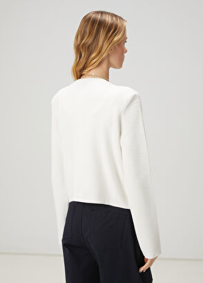 Beymen Club White Knit Jacket - 5