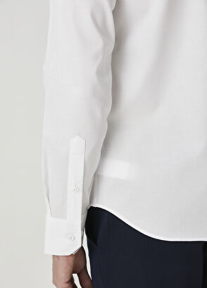 Beymen Club Slim Fit White Non-Iron Oxford Shirt - 7