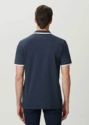 Beymen Club Lacivert Ekru Polo Yaka T-shirt - 4