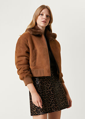 Beymen Club Camel Suede Bomber Jacket - 3