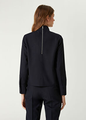 Academia Lacivert Bluz - 7