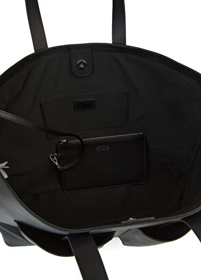 Beymen Club Black Women's Leather Shopping Bag - 6