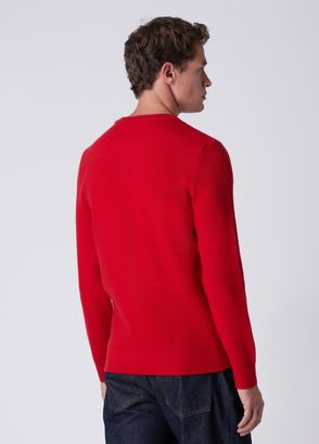 Beymen Club Kırmızı Selanik Örgü Basic Kazak - 5
