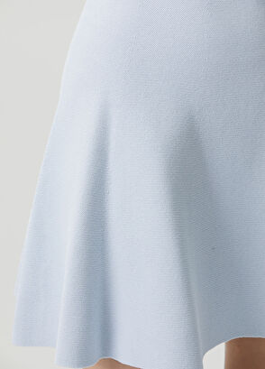 Join Us Blue Knit Skirt - 5