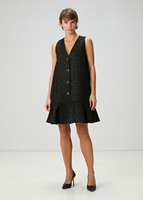 Beymen Club Black Mini Tweed Dress - 4