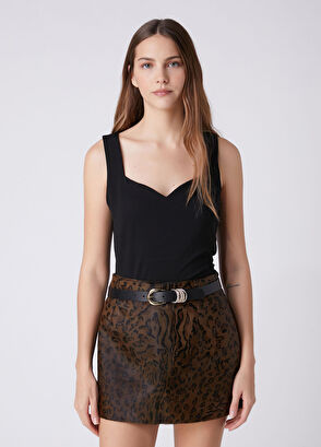 Beymen Club Black Sweetheart Neckline Knitwear Tank Top - 4