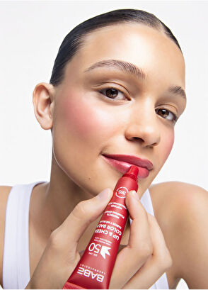 Babe Laboratorios Lip Cheek Balm Cherry Vişne SPF50 Dudak ve Yanak Balmı  20 ml - 6