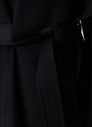 Beymen Club Black Belted Wool Coat - 7