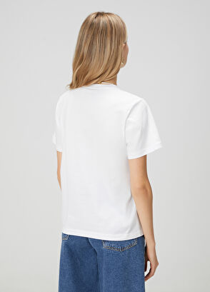 Beymen Club Kırık Beyaz Taş İşlemeli T-shirt - 5