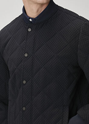 Beymen Club Navy Blue Quilted Bomber Jacket - 7