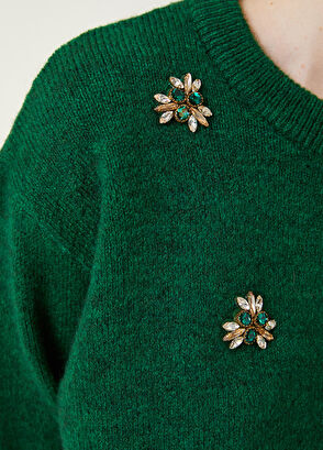 Beymen Club Yeşil Taş Detaylı Kazak - 5