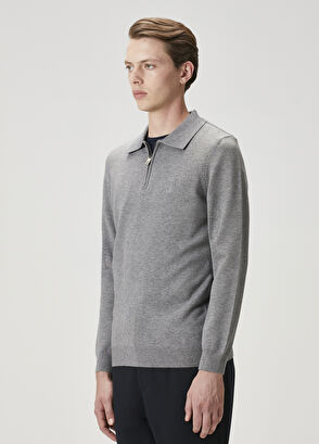 Beymen Club Gri Melanj Polo Triko - 4