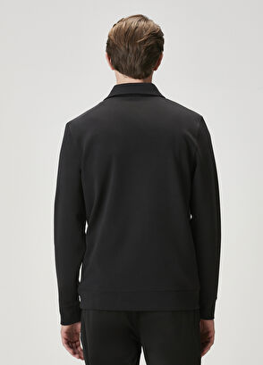 Beymen Club Comfort Fit Siyah Polo Sweatshirt - 5