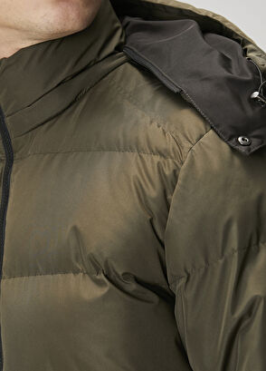Beymen Club Khaki Hooded Puff Coat - 6