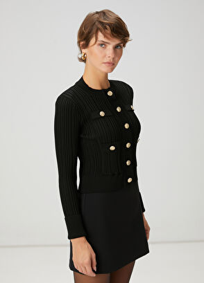 Black Knit Jacket Beymen Club Black Knit Jacket - 3