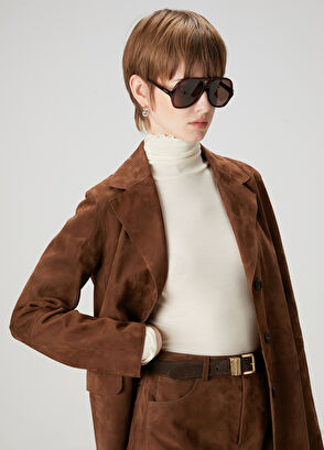 Beymen Club Ekru Basic İnce Yün T-shirt - 4