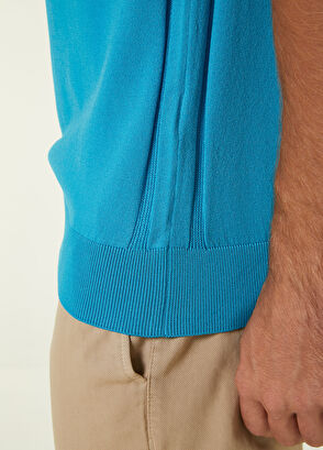 Beymen Club Turquoise Short Sleeve Sweater - 6