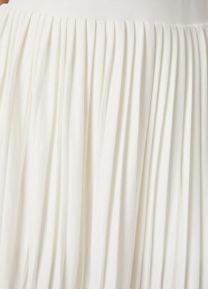 Beymen Club Kırık Beyaz Pileli Şort Etek - 6