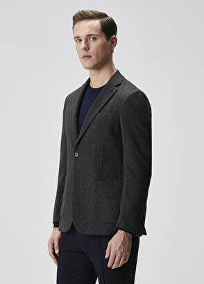 Beymen Club Premium Anthracite Cashmere Jacket - 4