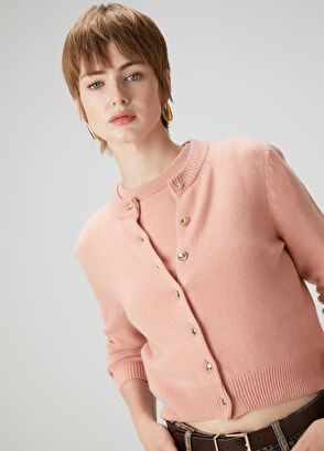 Beymen Club Salmon Cashmere Blend Cardigan - 3