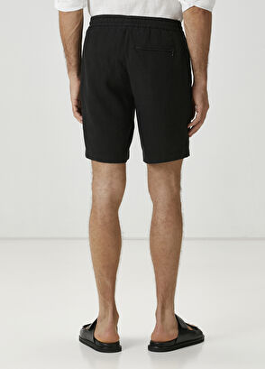 Beymen Club Black Waist Corded Linen Shorts - 3