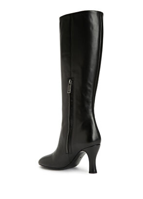 Siyah Kadın Deri Çizme - Görsel 5