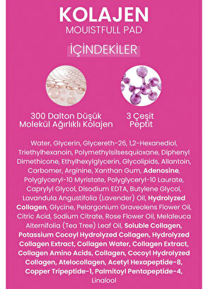 Dermal Kolajen Moistfull Pad Elastikiyet Artırıcı Tonik Pad 12 Adet - 8