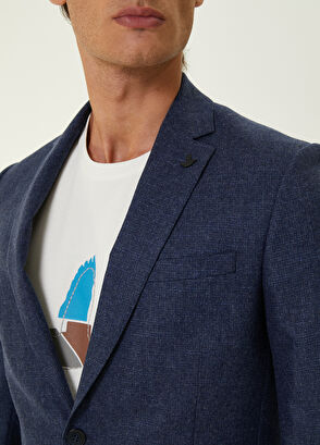 Beymen Club Indigo Muline Yün Ceket - 5