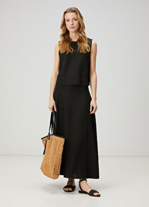 Beymen Club Siyah Keten Bluz - 3