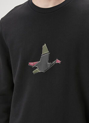 Beymen Club Siyah Kaz Baskılı Sweatshirt - 6
