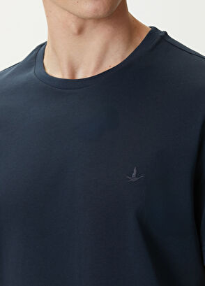 Beymen Club Navy Blue Basic T-Shirt - 5