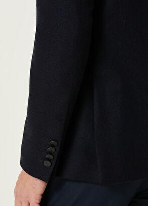 Beymen Club Koyu Lacivert Yün Kaşe Blazer - 7