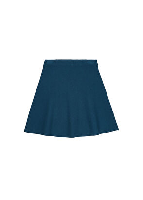 Teal Blue Mini Knit Skirt Beymen Club Teal Blue Mini Knit Skirt - 6
