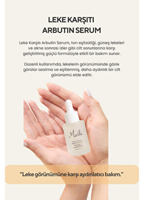 Mar'le Brightening Arbutin Leke Karşıtı Arbutin Cilt Serumu 30 ml - 4