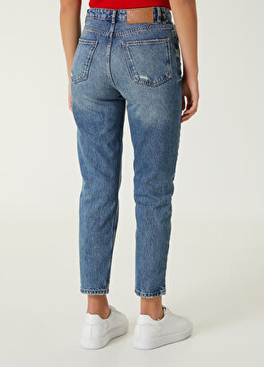 Beymen Club Blue Distressed Jean Trousers - 5