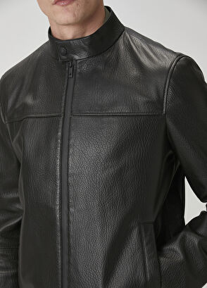 Beymen Club Black Leather Jacket - 8