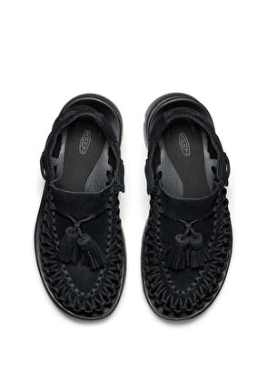 Keen UNEEK PLT Tassel Black Unisex Sandals - 4