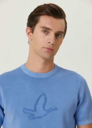 Beymen Club Blue Bird Contoured Short Sleeve Sweater - 7