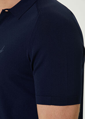 Beymen Club Lacivert Kısa Kollu Triko Gömlek - 6