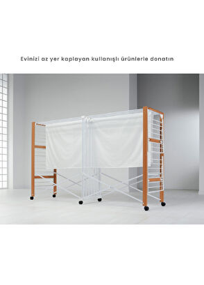 Foppapedretti Allungo Katlanır Ahşap Çamaşırlık - 5
