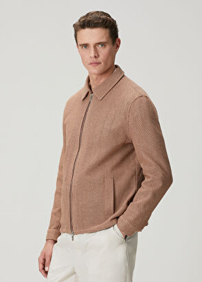 Beymen Club Kahverengi Pudra Örgü Görünümlü Ceket - 6