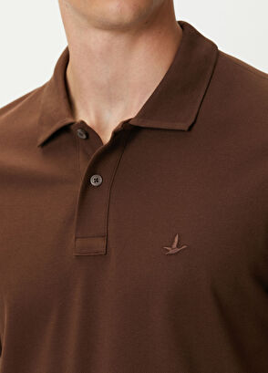 Beymen Club Koyu Kahverengi Polo Yaka Düğmeli T-shirt - 5
