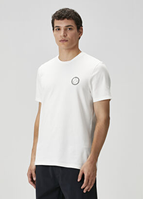 Beymen Club Off-White Goose Embroidered T-Shirt - 4